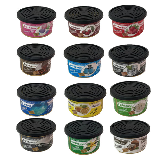 Organic Air Freshener Tank, Bubble Gum Scent, 3 Anti-Spill Blocks per Can, Perfect for Car Scent, New Car Scent, Suitable for Ho