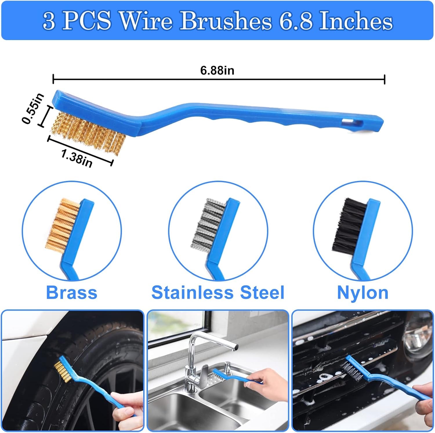 27Pcs Car Detailing Kit, Car Cleaning Kit, Car Detailing Brush Set, Drill Brush Set, Car Detailing Brushes, Car Wash Kit, Car Accessories, Car Cleaning Supplies for Interior, Exterior, Wheels